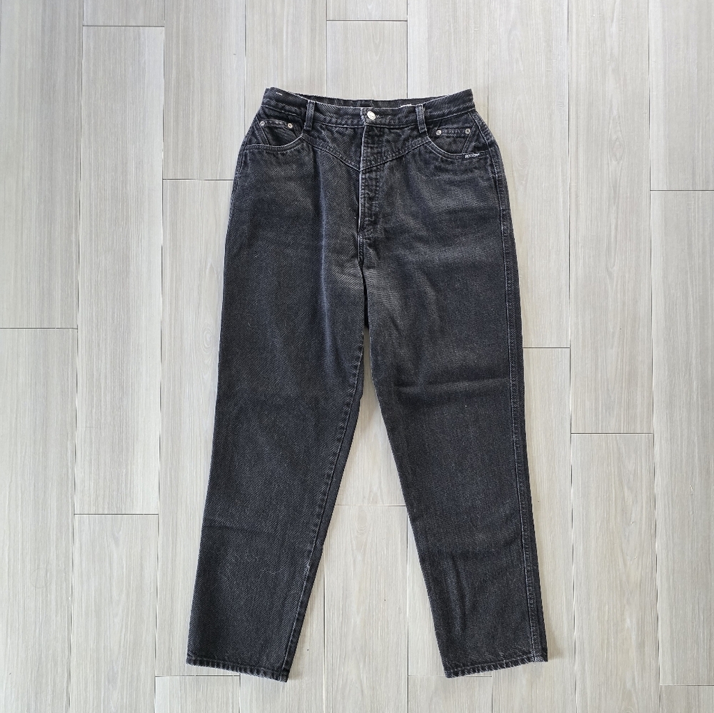 Women's Vintage Rocky Mountain High Waisted Black Jeans
